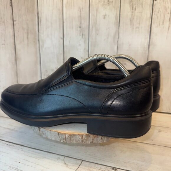 Ecco Helsinki 2 Black Leather Slip-On Loafers Shoes Men’s Size 42 US 8.5 - Picture 1 of 7